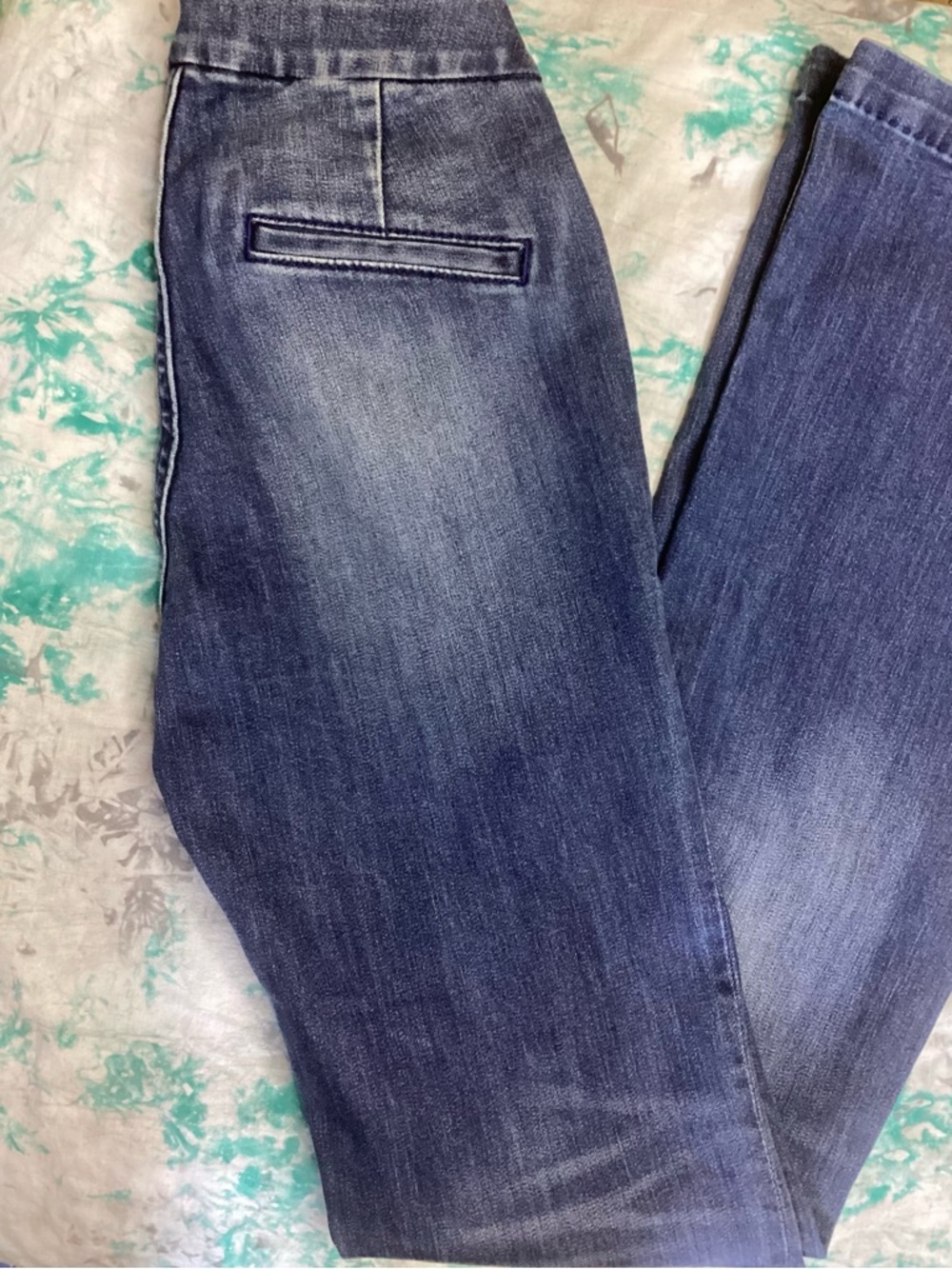 Vtg Miss Me Dark Blue High-Rise Leg Jeans with Sailor/Military Style Buttons 25 - Picture 4 of 11